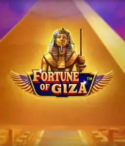 Uncover the mystical world of the Fortune of Giza game by Pragmatic Play, highlighting a noble depiction of a Pharaoh amid the iconic pyramid backdrop. This graphic captures the splendor of Egyptian history, great for those interested in ancient civilizations, providing a fascinating gaming experience.