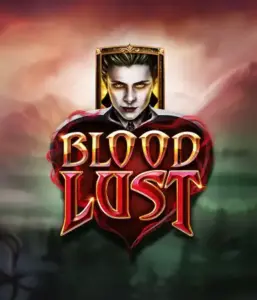 A dark and seductive view of the Blood Lust slot by ELK Studios, featuring gothic vampire symbols and a haunting castle backdrop. The visual emphasizes the slot's gothic aesthetic, complemented with its innovative game mechanics, attractive for those fascinated by the vampire genre.